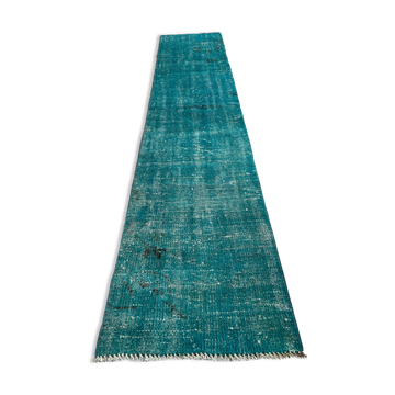Tapis coureur étroit turc en détresse 304 x 76 cm