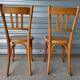 Pair of authentic antique Fischel Vintage bistro chairs