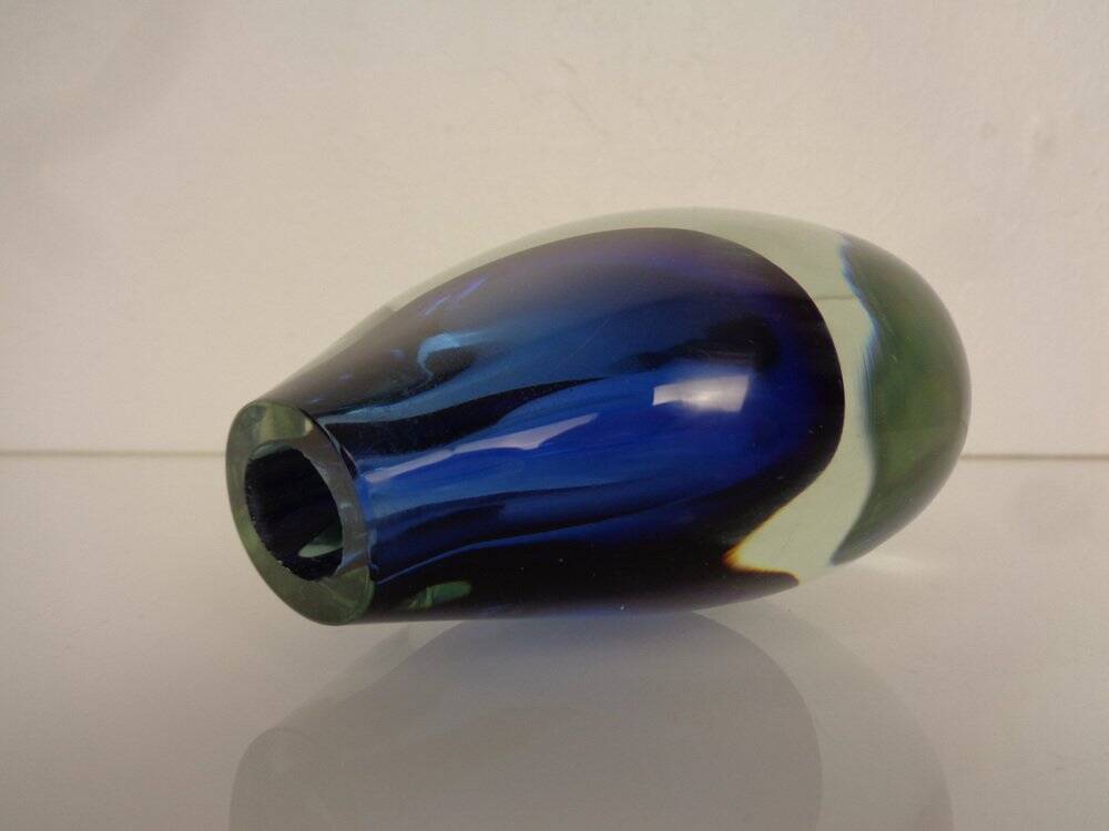 Murano Sommerso Glass Vase, Italy, 1960s