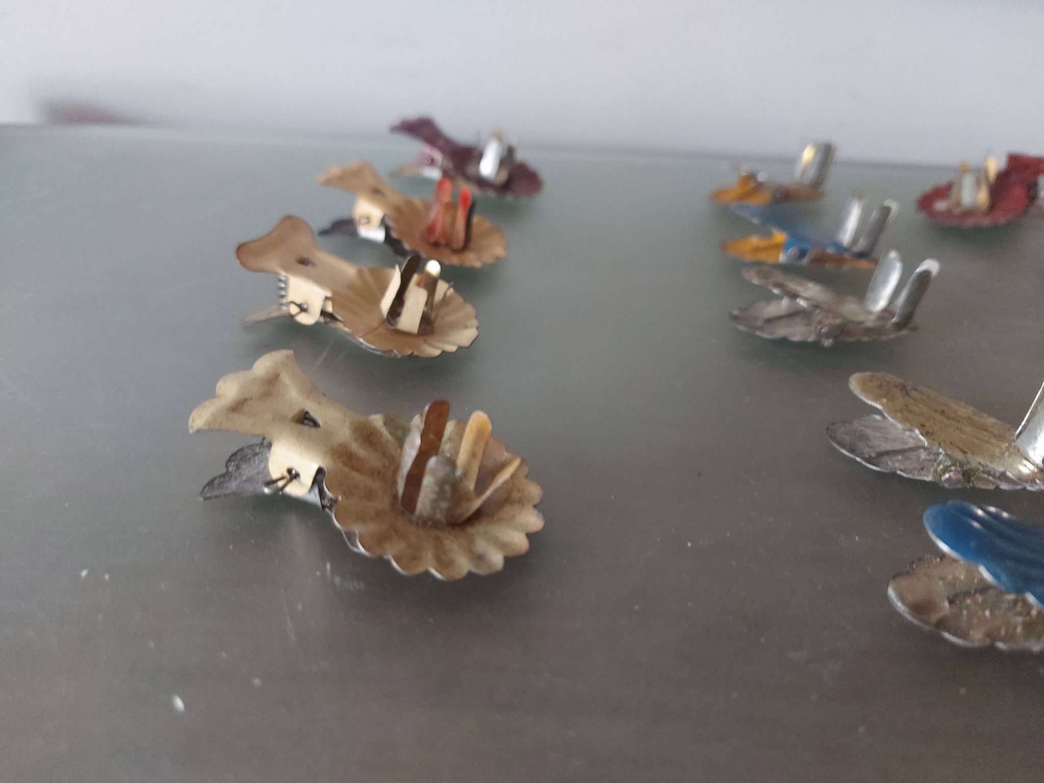 15 bougeoirs vintages à pince