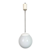 Chandelier vintage en verre opale d'Elektrosvit, années 1960