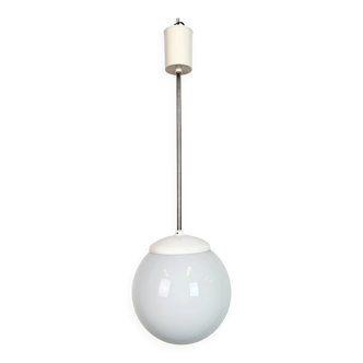 Vintage Chandelier with Milk Glass from Elektrosvit, 1960s
