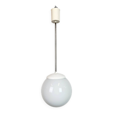 Vintage Chandelier with Milk Glass from Elektrosvit, 1960s