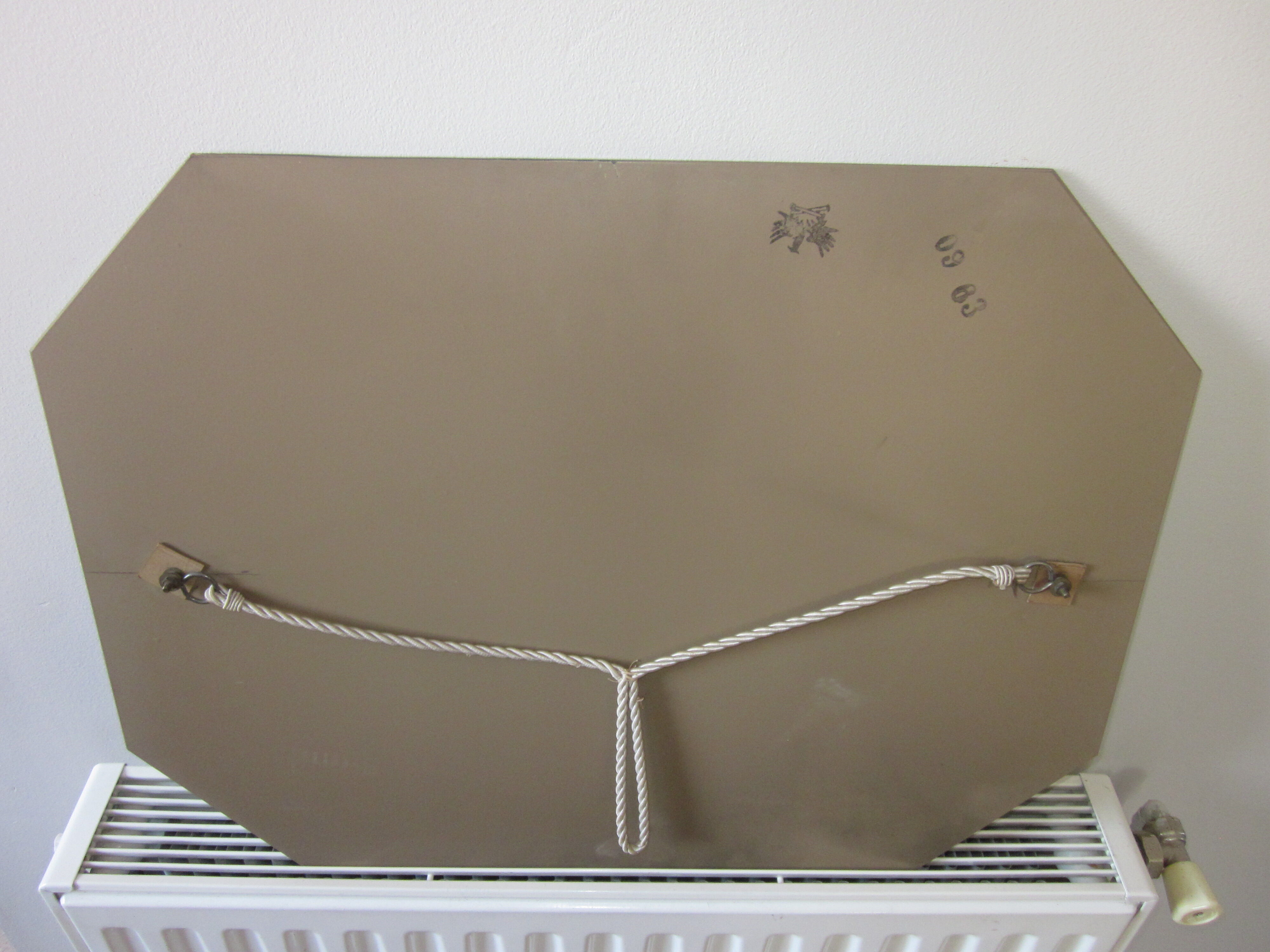 bevelled mirror from the 1960s 60x45cm