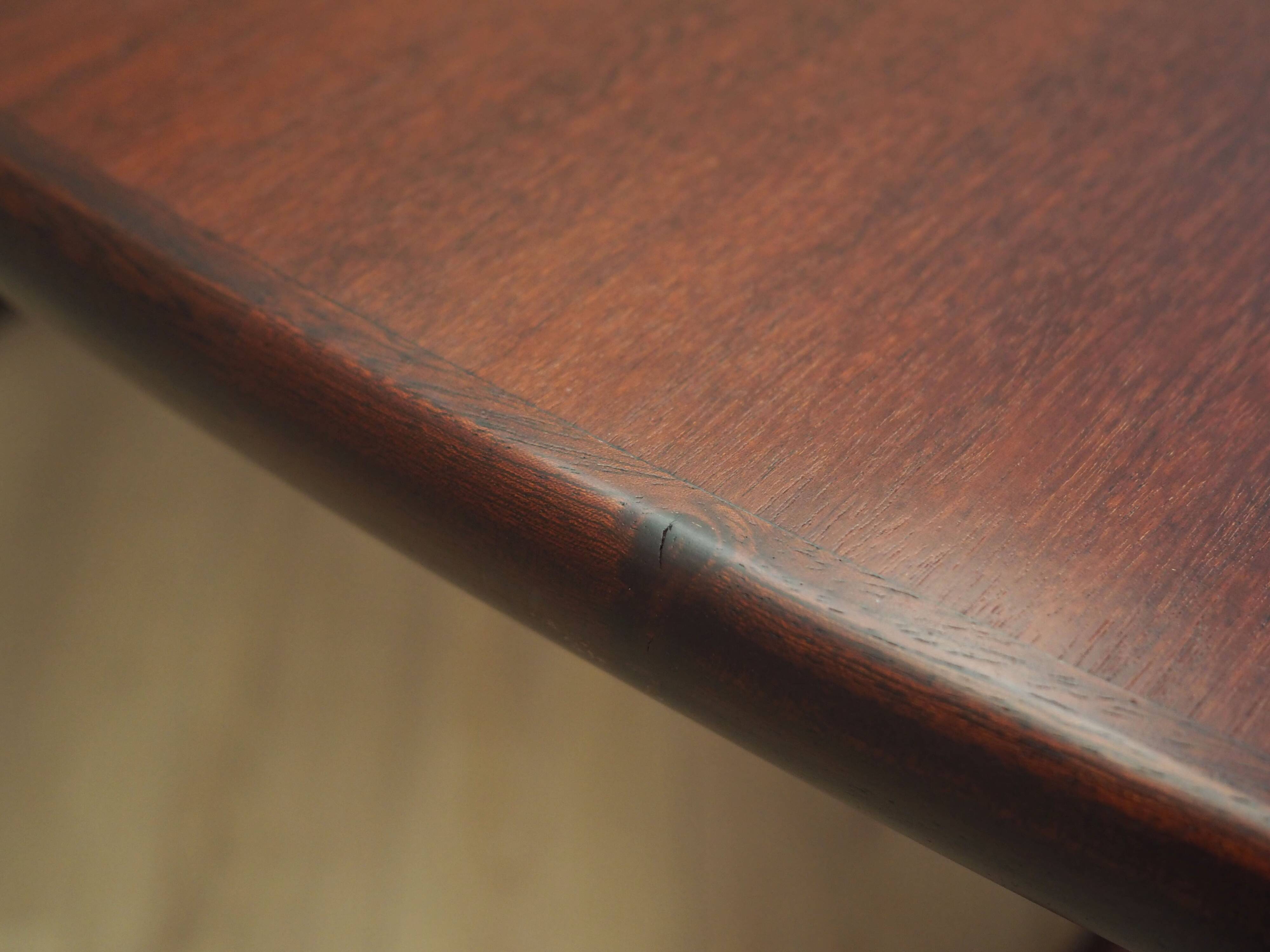 Table en acajou, design danois, années 1990, fabricant : Skovby