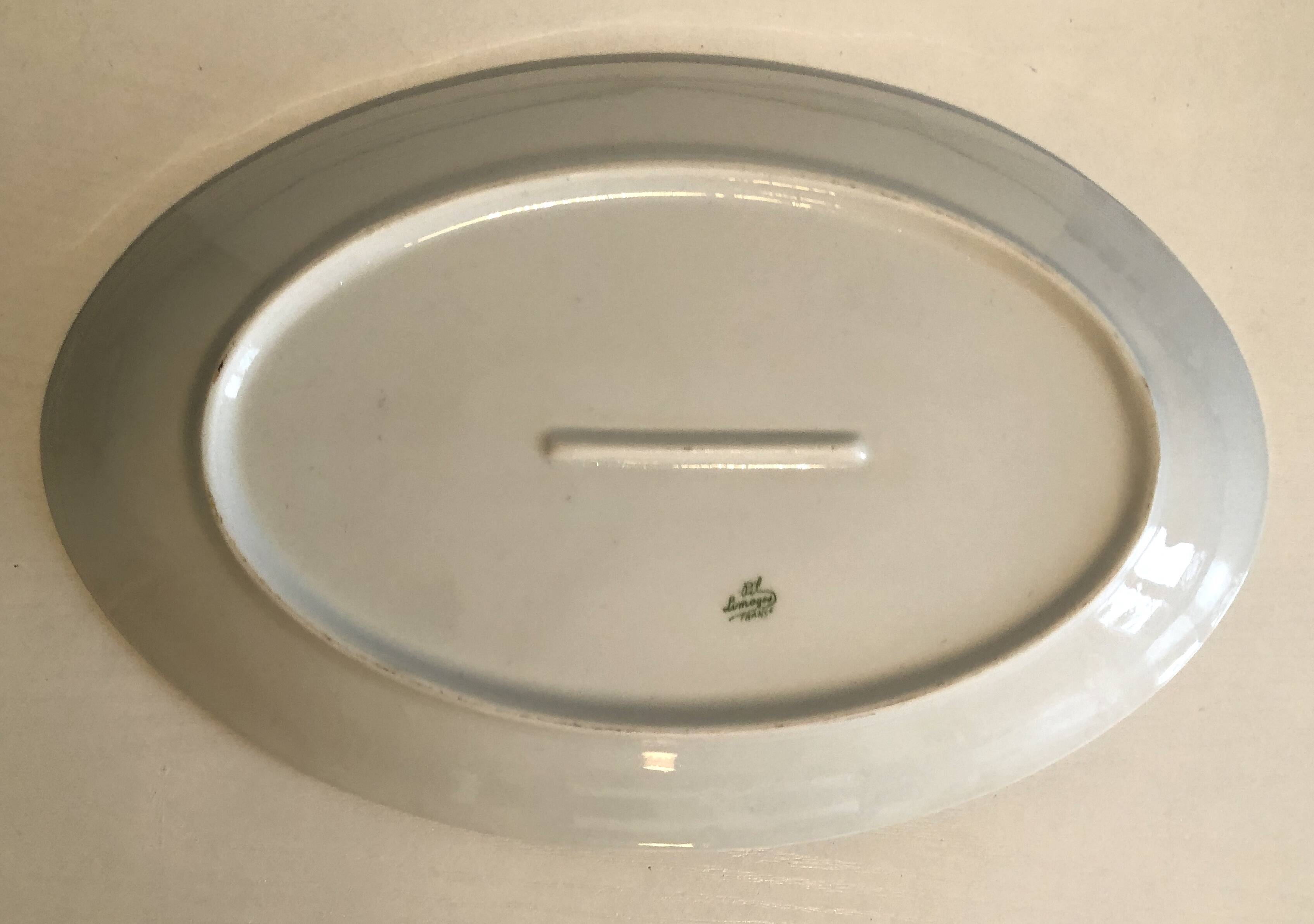Plat ovale Limoges