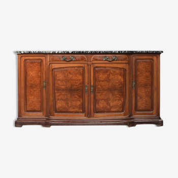 Credenza in mahogany and magnifying glass to drown new art by Paul A Dumas