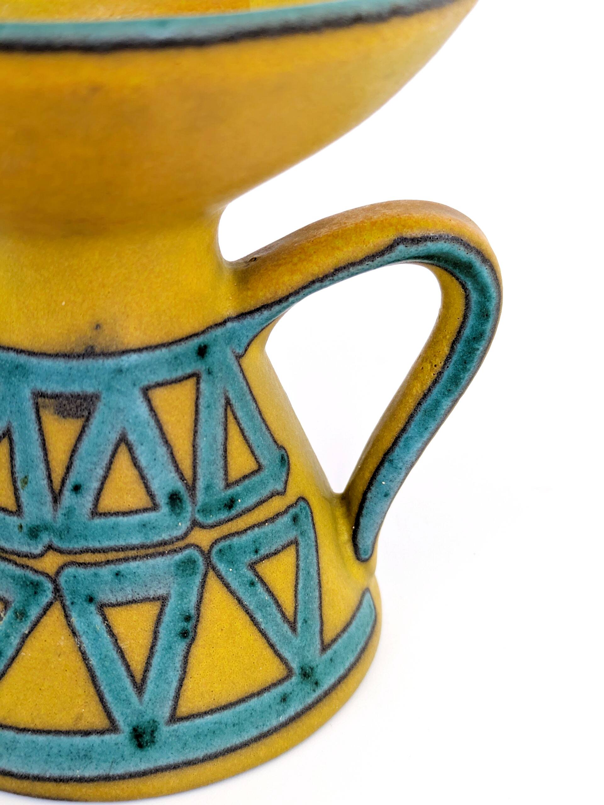 Ceramano Ceramic Candle Holder | West German Pottery 1960s