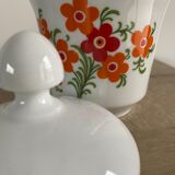 Sugar bowl, porcelain sugar pot 70s