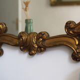 Miroir coquillage doré ancien