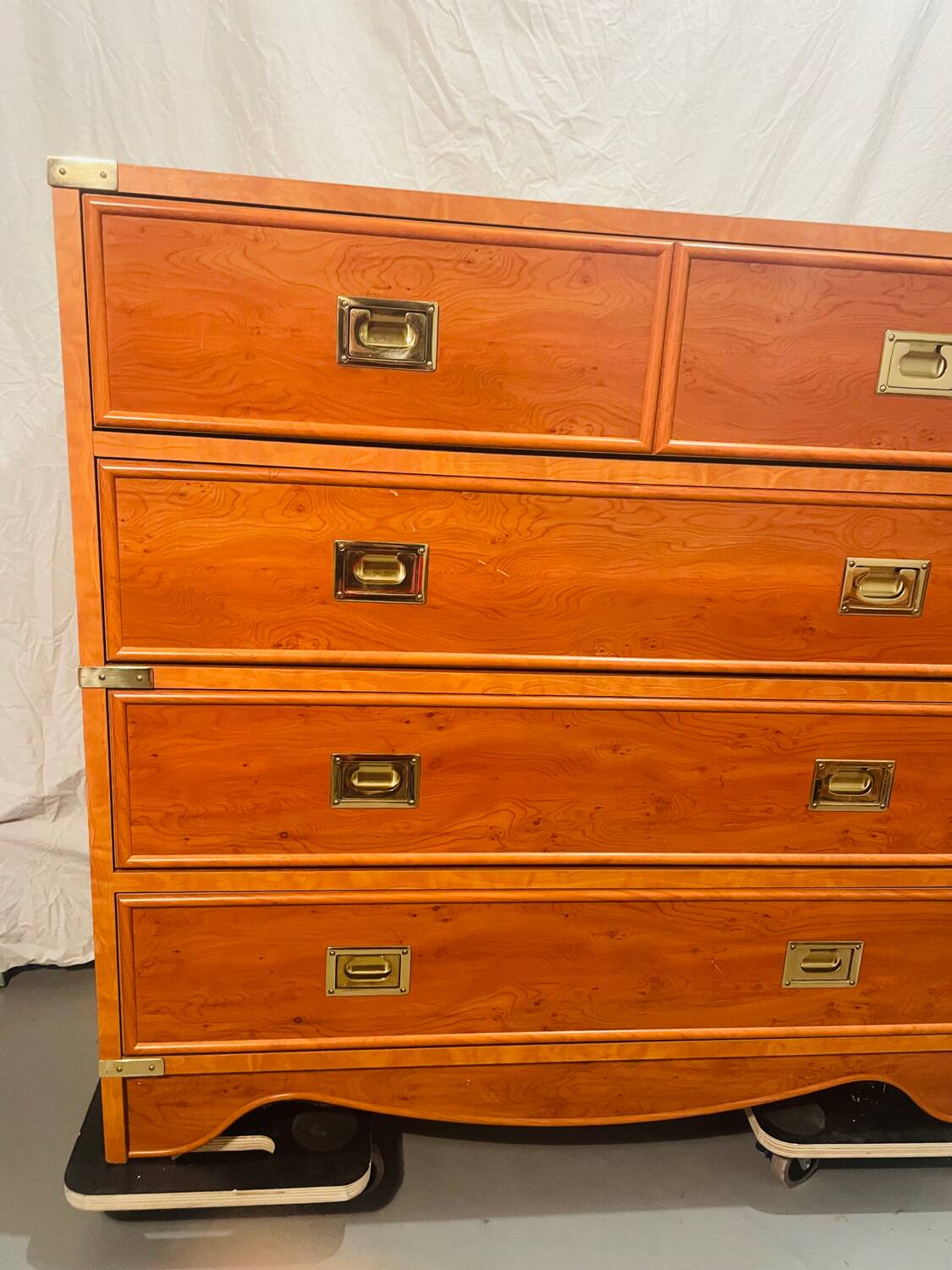 Marine chest of drawers Gautier 1991 furniture with brass handles