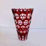 Bohemian crystal vase