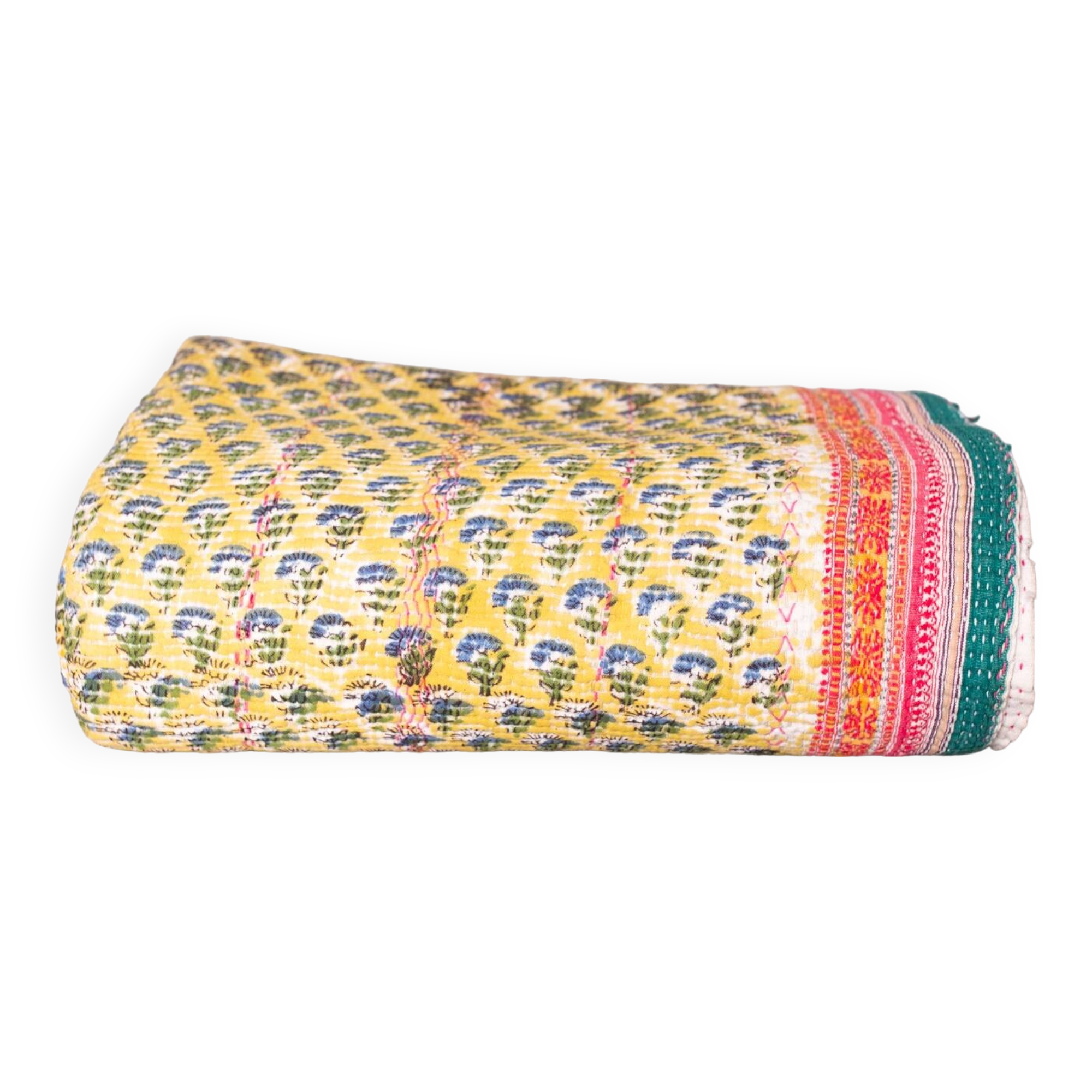 Vintage kantha block print