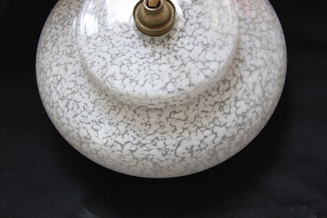 Lustre glass clichy white 50s