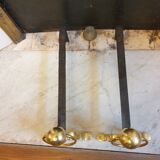 Brass chenets