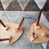 Duo plant holders formica, vintage tripod