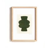 Duo of paints - pow and mood - dark khaki green - signed eawy