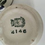 Duo de tasses anciennes Saint-Amand – Décor floral 4146 (années 1930–50)