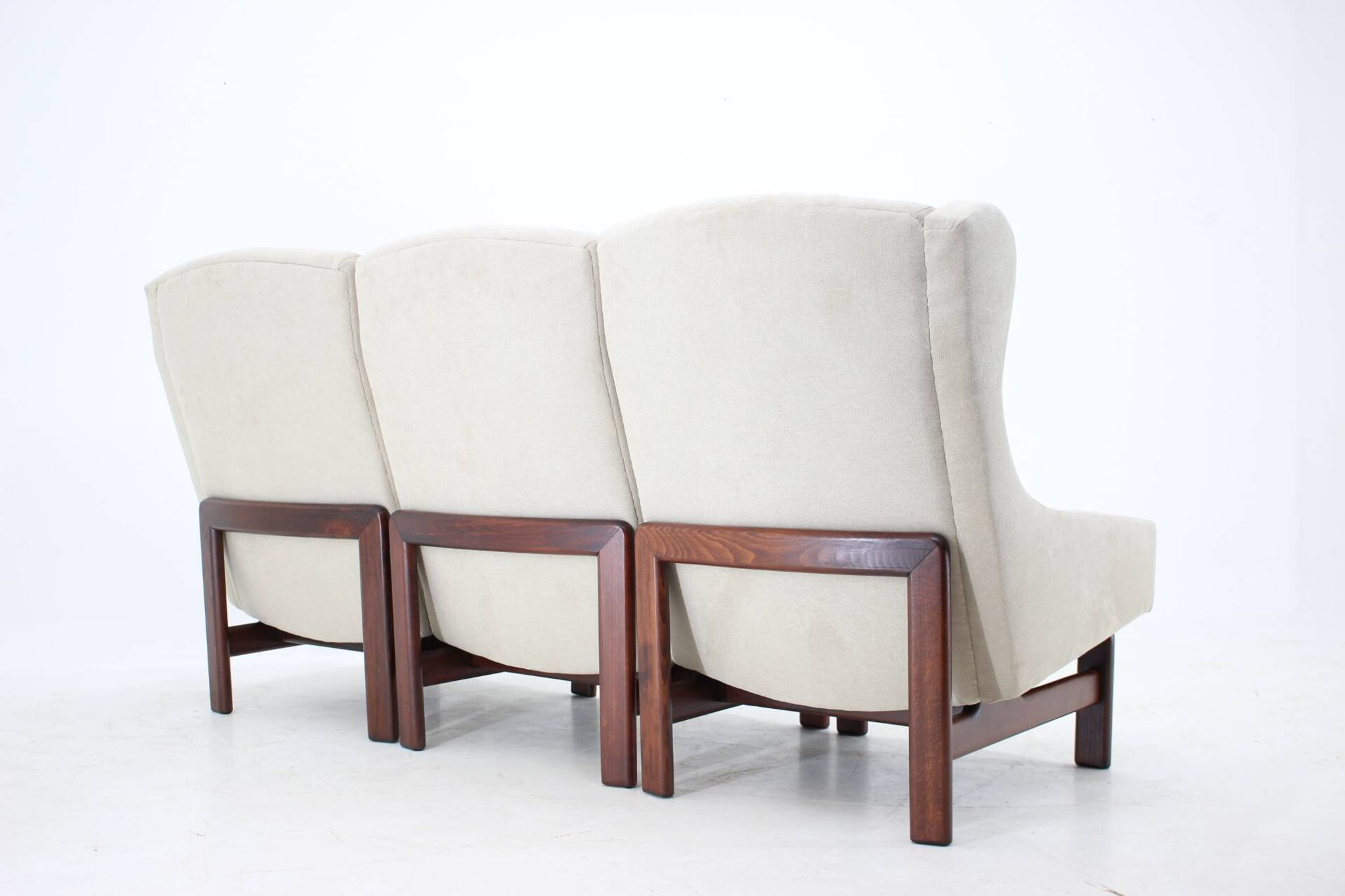 1970s modular three seater sofa by ton, czechoslovakia
