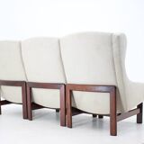 1970s modular three seater sofa by ton, czechoslovakia