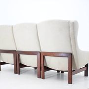 1970s modular three seater sofa by ton, czechoslovakia
