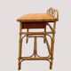 Vintage rattan and bamboo desk or dressing table (81x47 cm) – Riviera style,