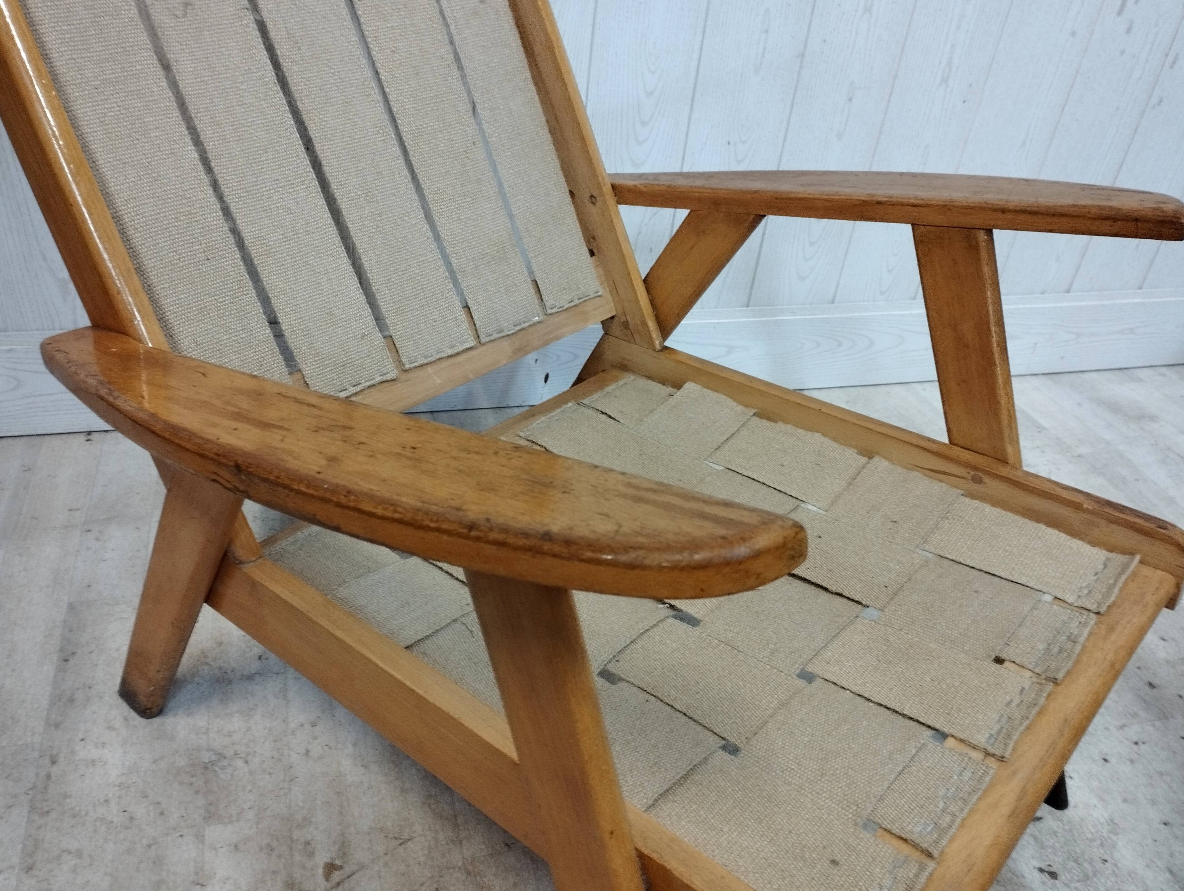 Vintage armchair compass feet