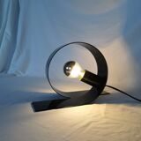 Steel looping lamp, Massive, Belgium, 1990.