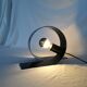 Lampe looping en acier, Massive, Belgique, 1990.