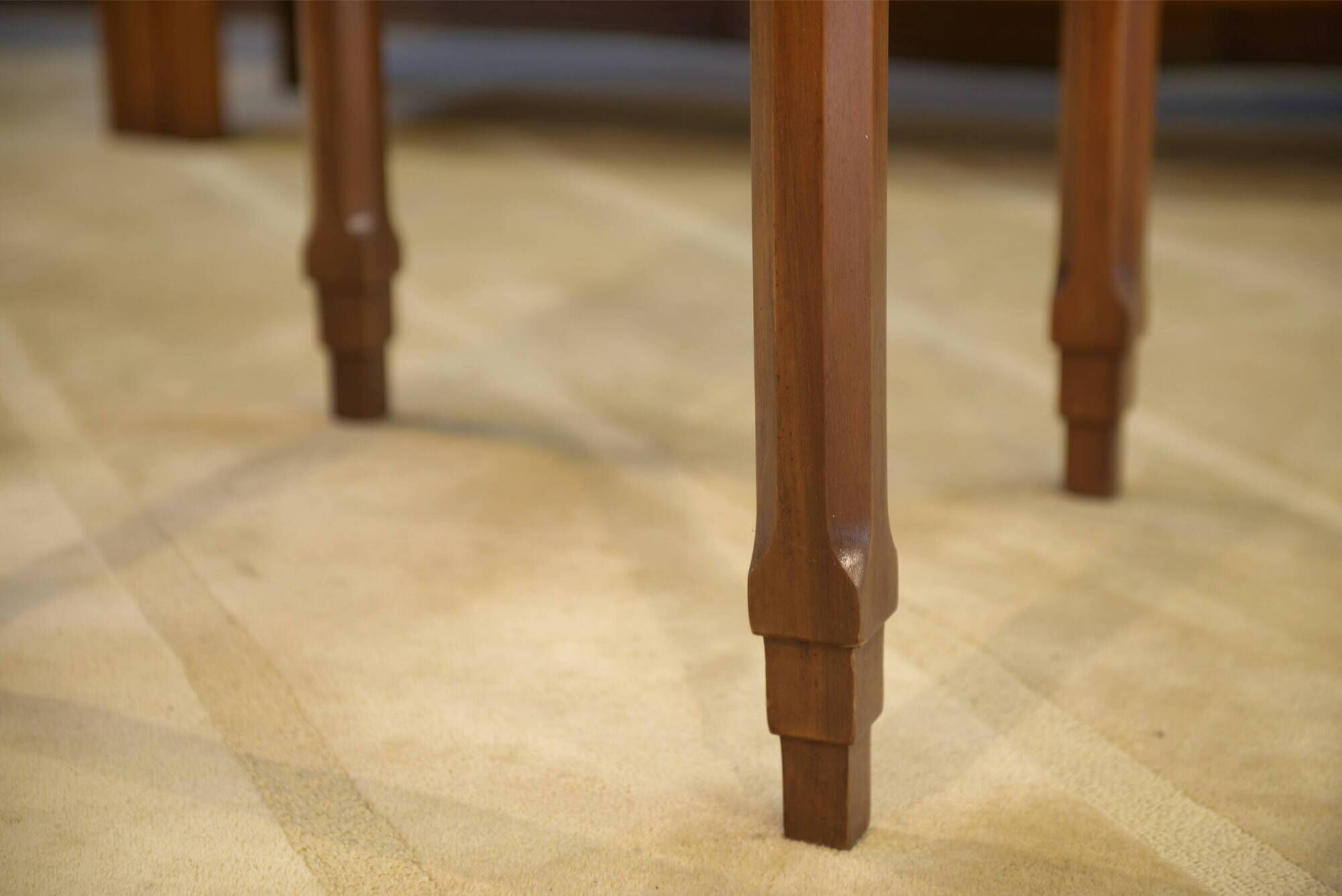 Art Deco game table in walnut from the 1930s.