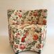 Fauteuil graphique fleur vintage