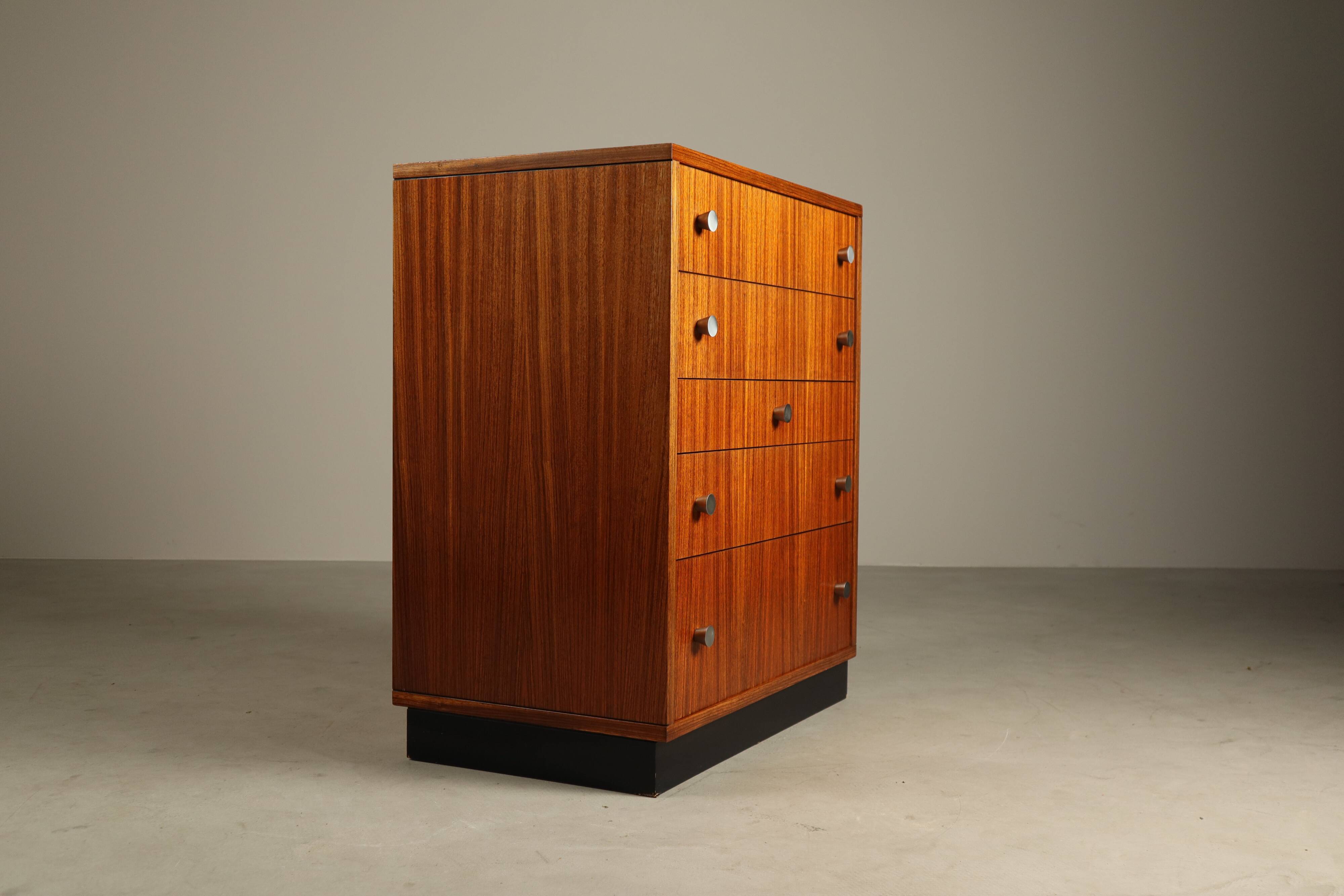 Alfred Hendrickx for Belform – Zebrano chest of drawers, 1960s