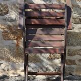 3 wooden garden chairs 40s