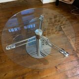 Coffee table modular round glass design