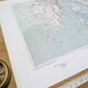 Kvarner Bay, Croatia. Original map printed in 1878.