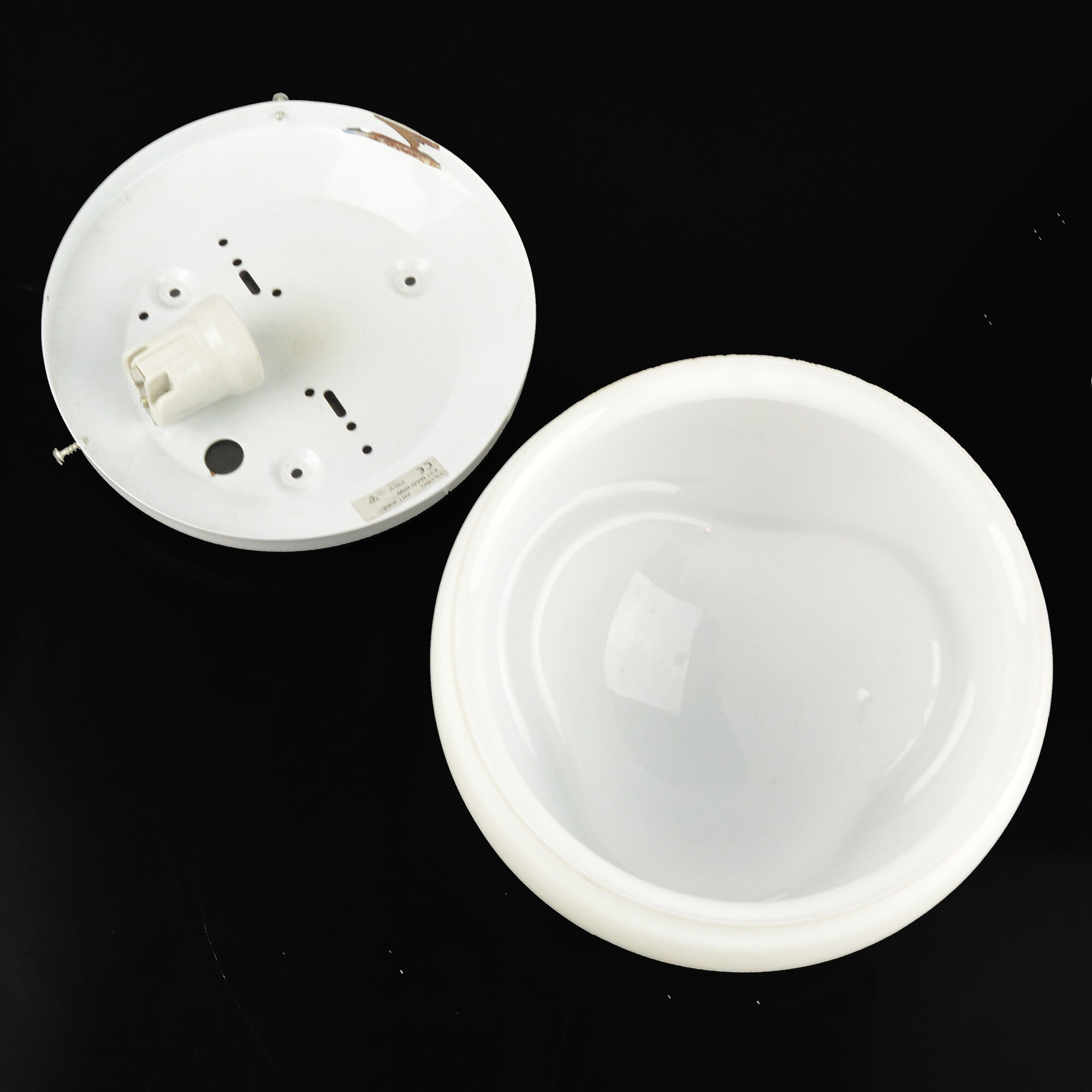 White ceiling light organic modern structural by Globo Lighting Germany 1980s