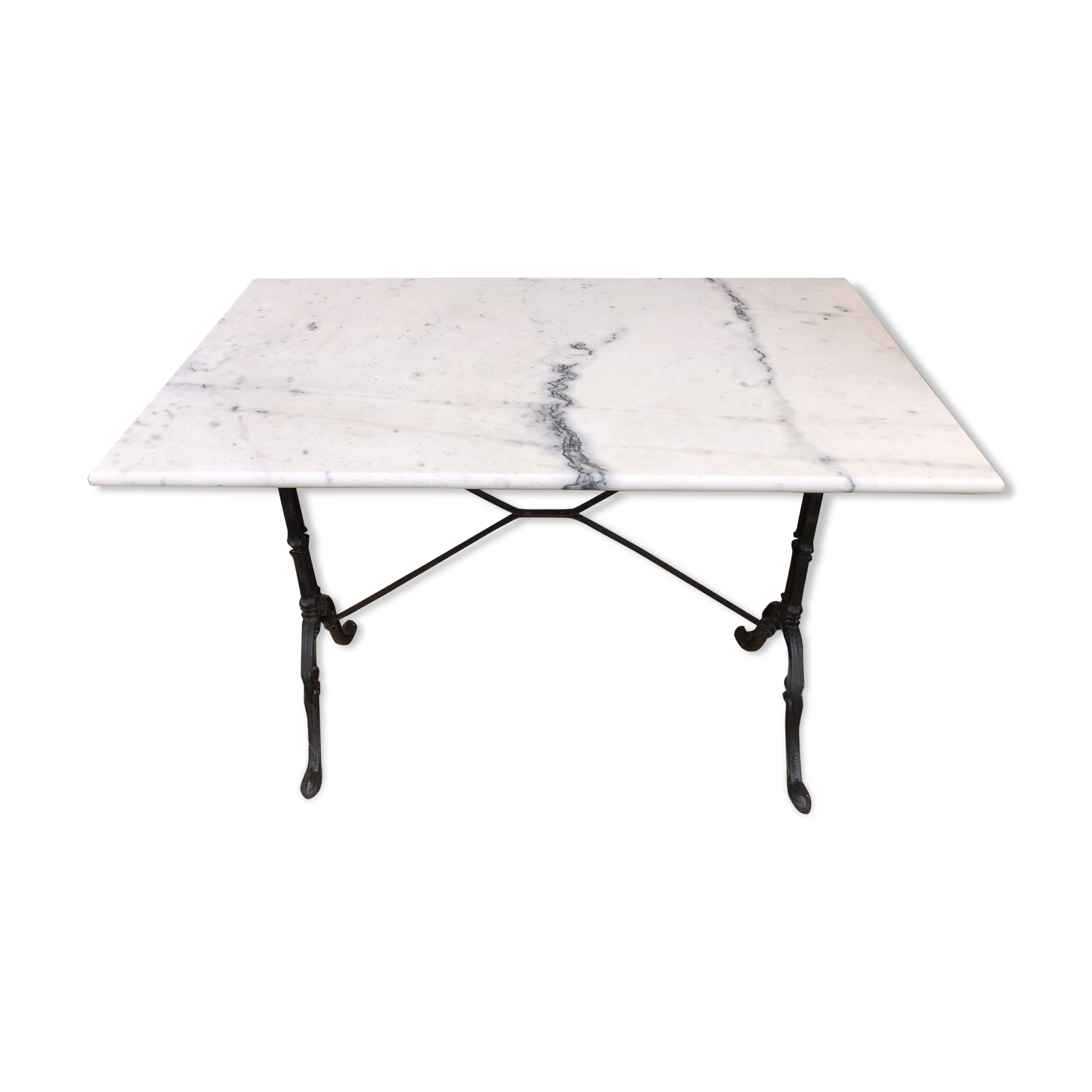 Bistro table on marble