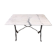 Bistro table on marble