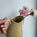 Speckled stoneware pitcher