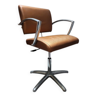 Authentique chaise fauteuil de salon de coiffure coiffeur ou bureau SALON AMBIENCE Made in Italy