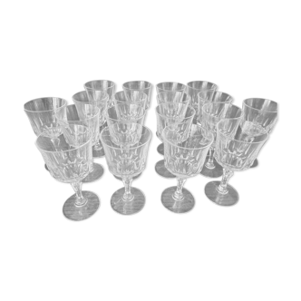 Crystal wine glasses