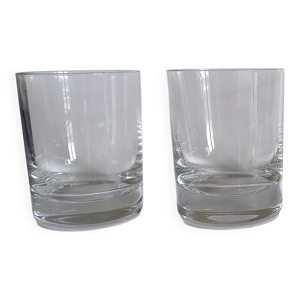 2 verres à whisky et - baccarat cristal