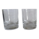 2 whisky glasses and a Baccarat crystal ashtray with stamps.