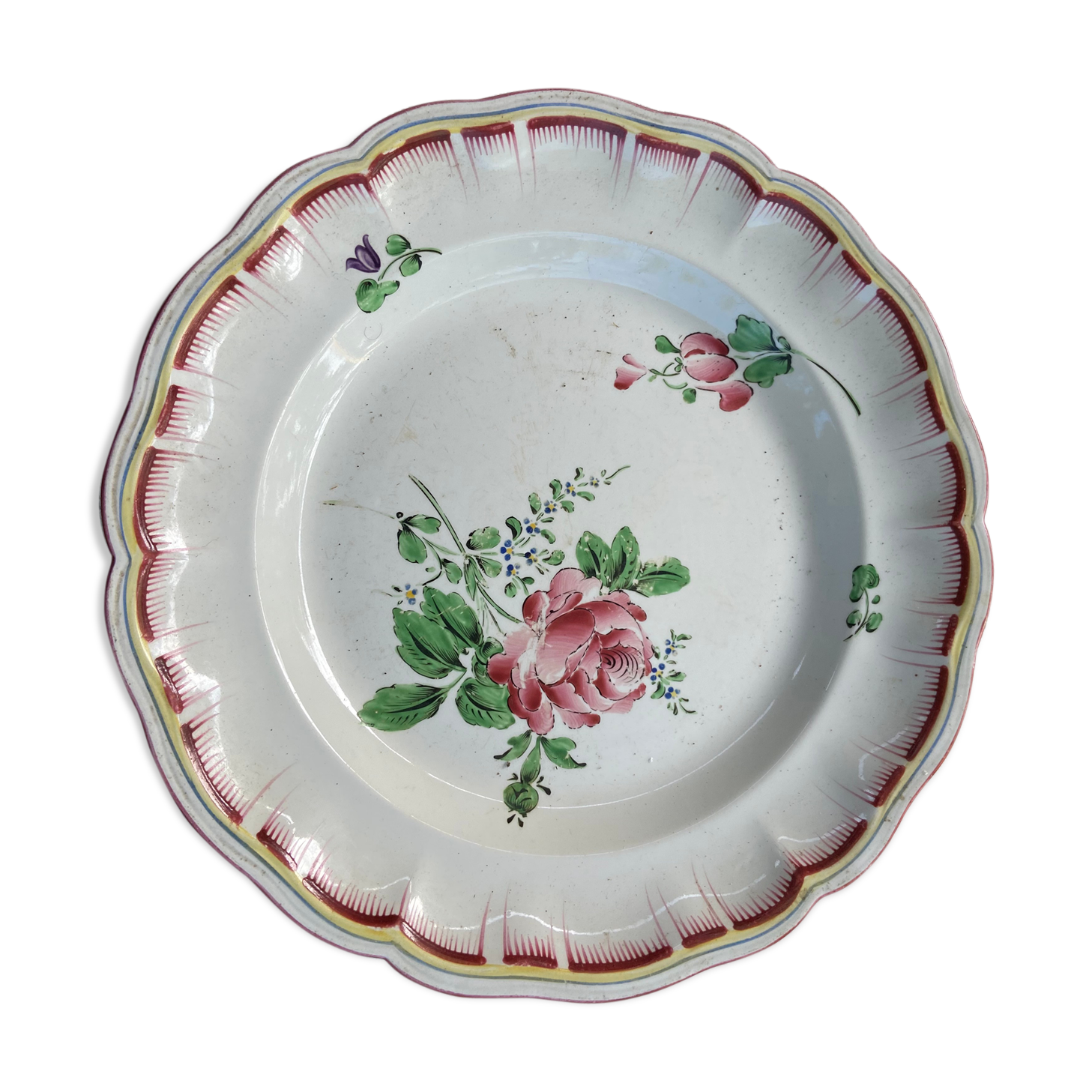 Lunéville flower decoration service dish