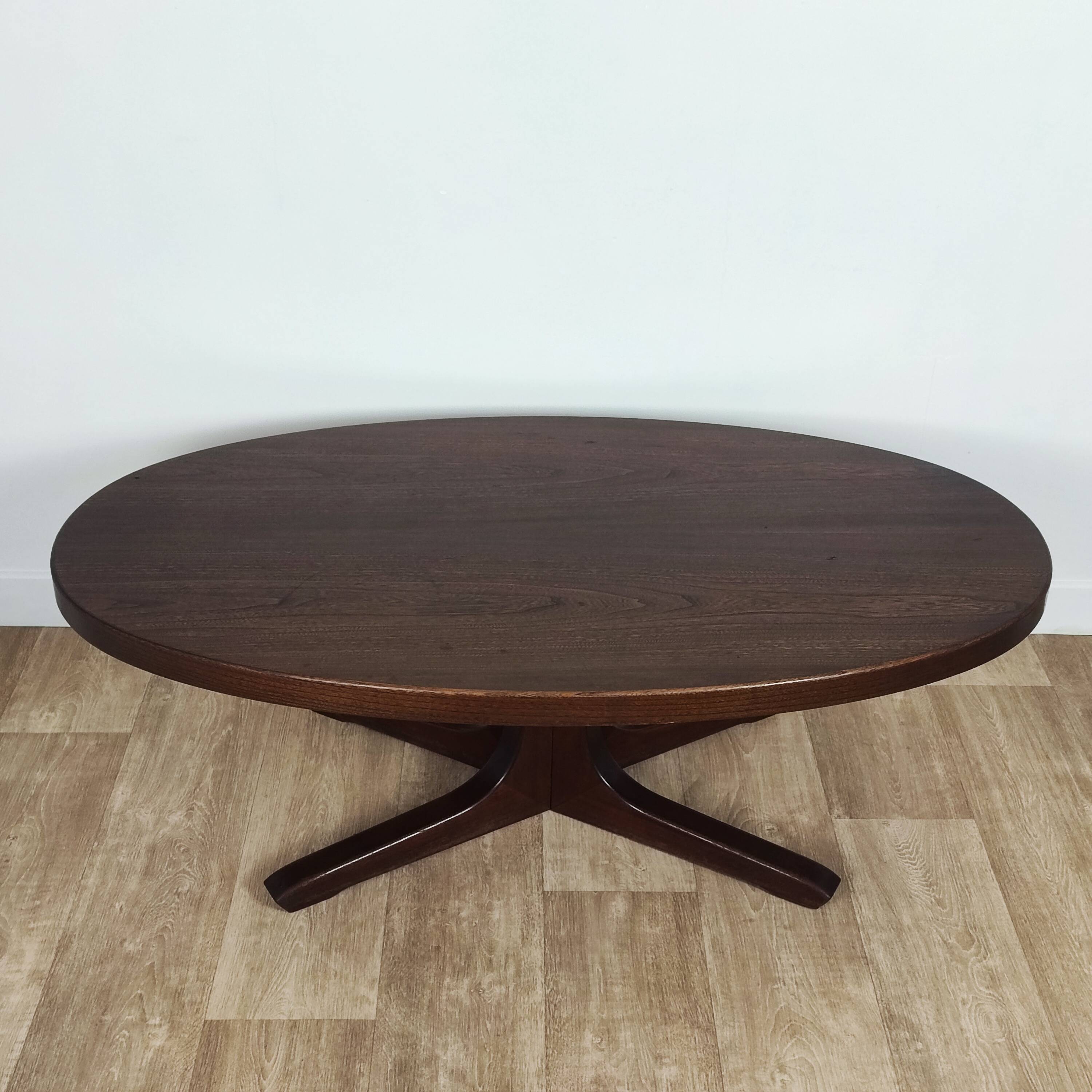Vintage oval coffee table