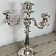 Silver-plated metal chandelier with 4 lights, Christofle