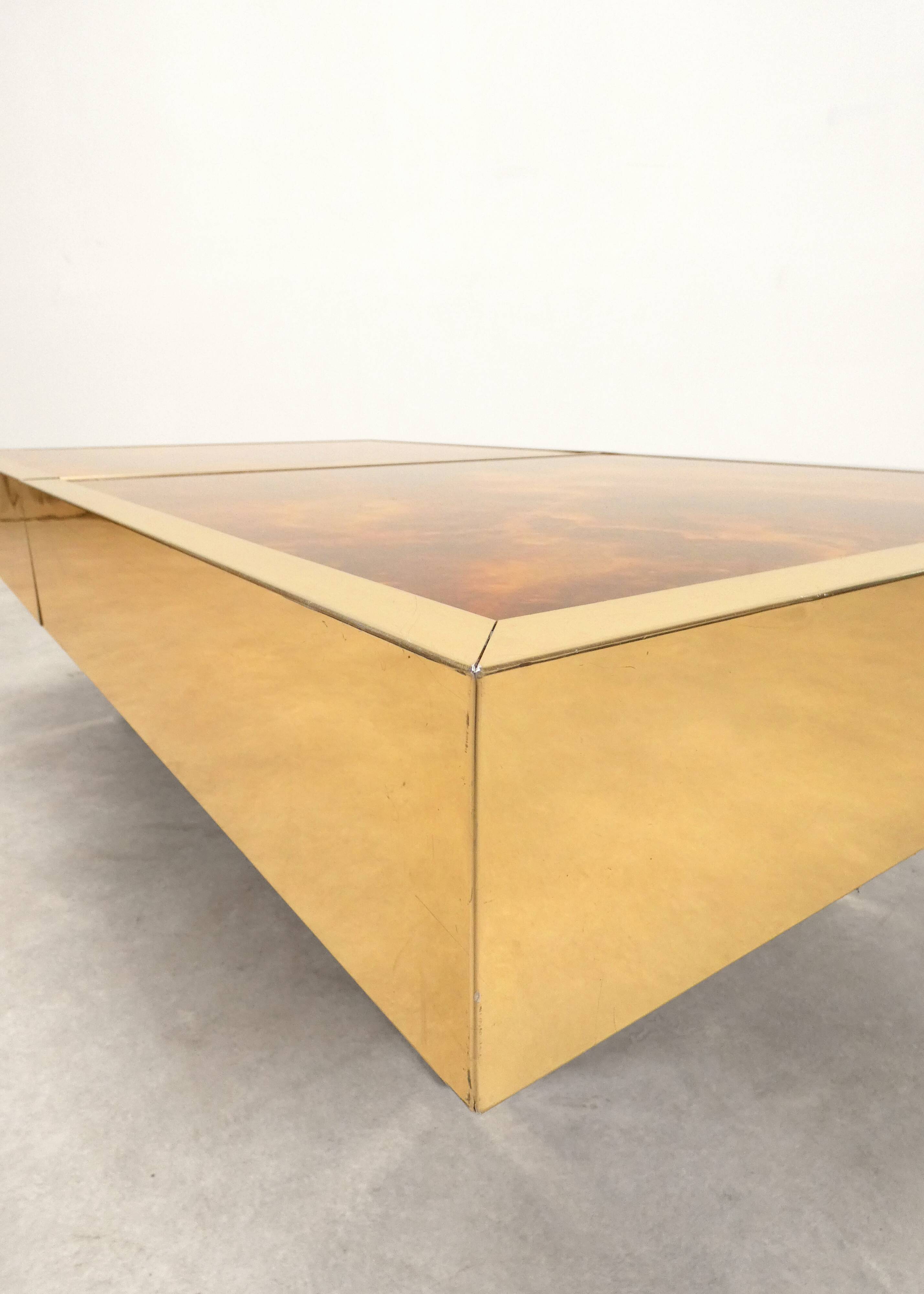 Cofee table with hidden bar by Maison Lancel