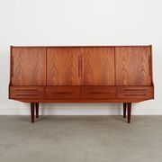 Teak highboard, Danish design, 1960s, production: Denmark