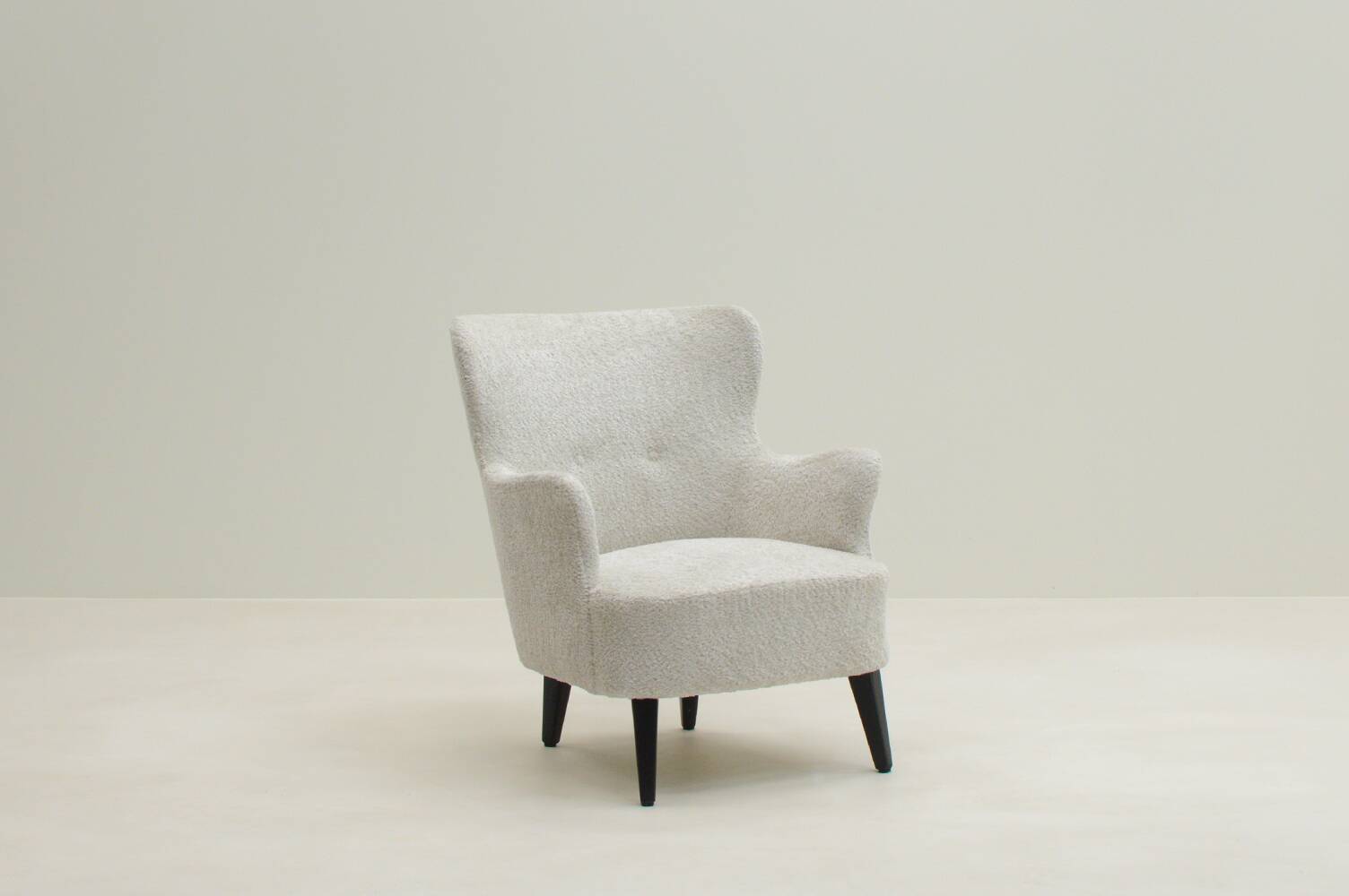 Fauteuil à oreilles par Theo Ruth pour Artifort, Pays-Bas, années 1950.