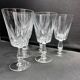 6 glasses on foot with water or wine